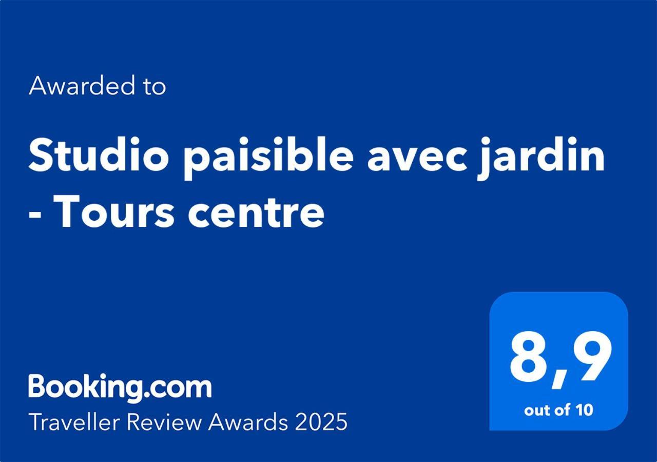 Studio Paisible Avec Jardin - Tours Centre 외부 사진